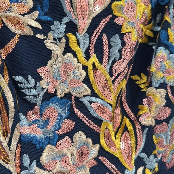 JS Collections Nova Bow Palazzo sequin evening wear jumpsuit - Picture 5 of 9